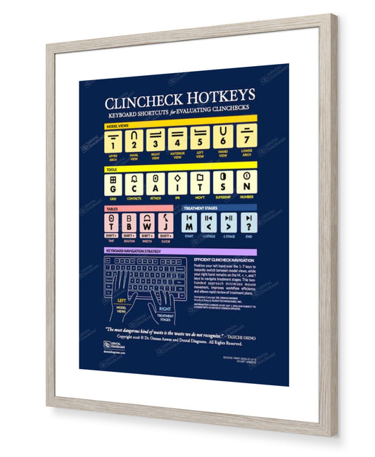 Invisalign Clincheck Hotkeys 16" x 20" Poster
